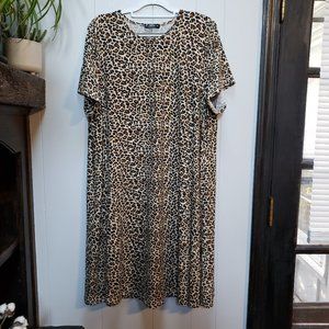 Leopard Print Tee Dress